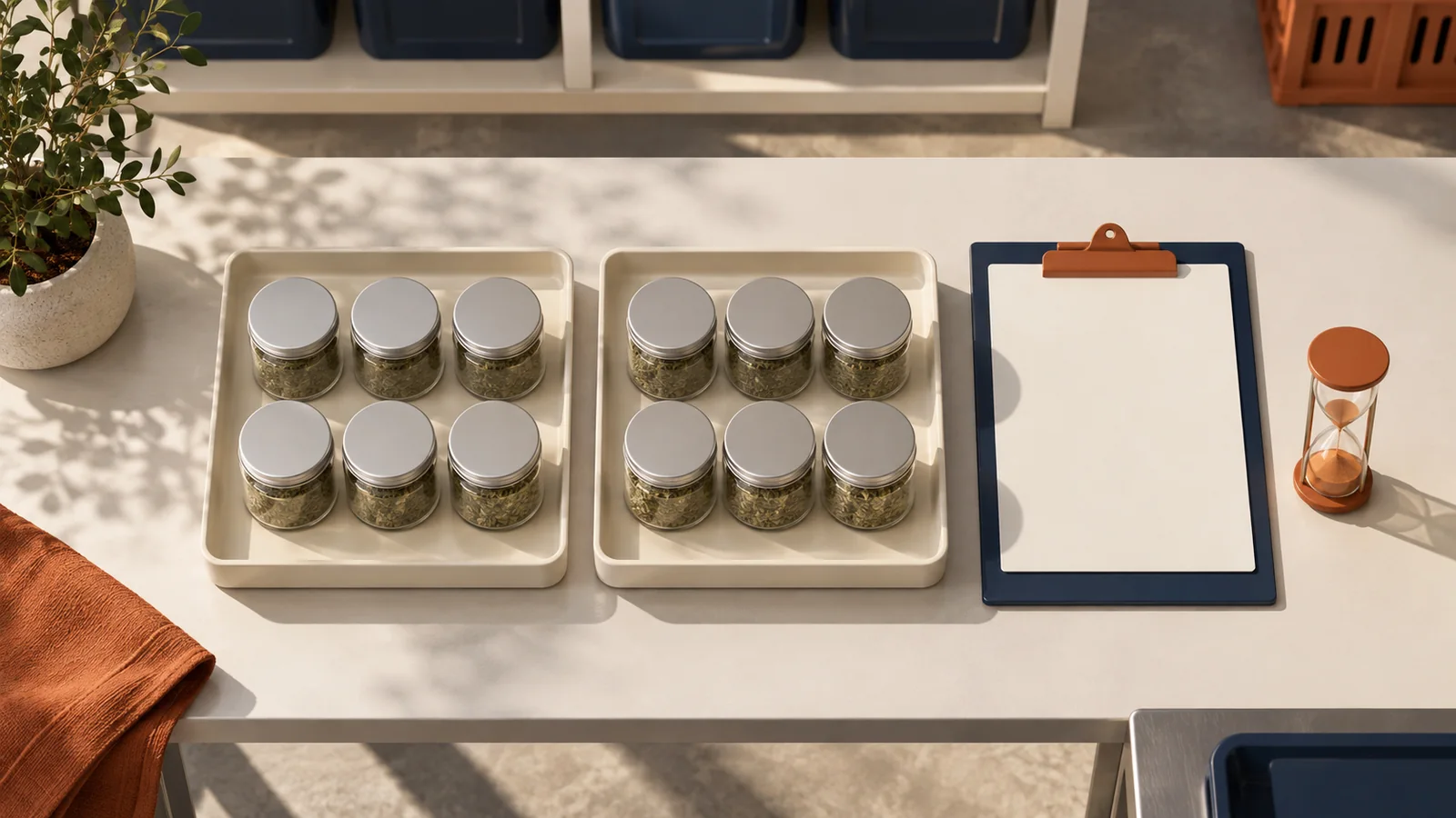 Concept illustration showing the organization of work related to a practical inventory workspace